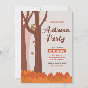 Autumn / Fall Celebration Party flyer template