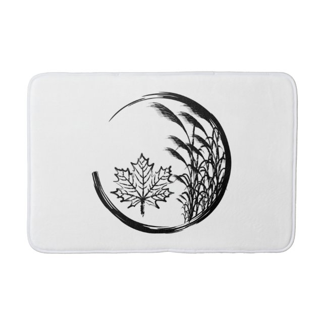 Autumn / Fall Crest Bath Mat (Front)