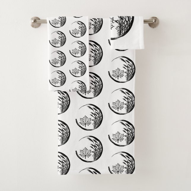 Autumn / Fall Crest Bath Towel Set (Insitu)