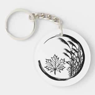 Autumn / Fall Crest Key Ring