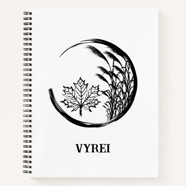 Autumn / Fall Crest Notebook (Front)