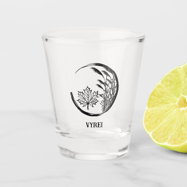 Autumn / Fall Crest Shot Glass (Front)