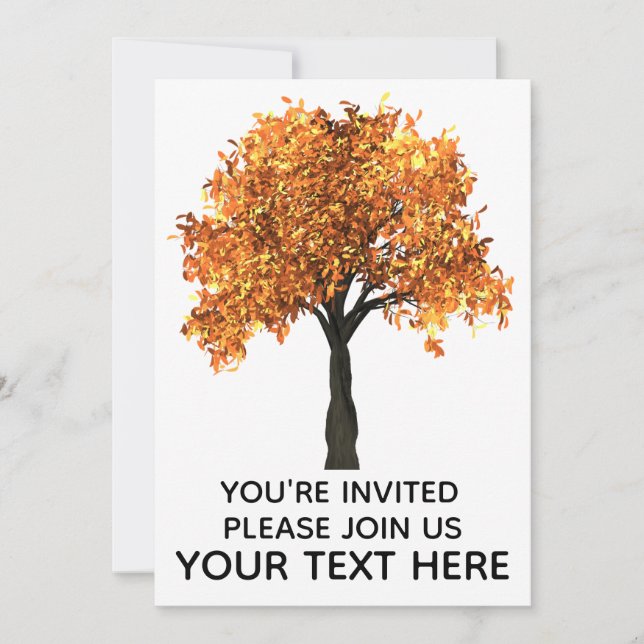 AUTUMN FALL CUSTOM Invitation INVITATIONS (Front)