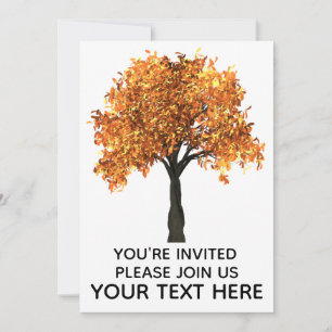 AUTUMN FALL CUSTOM Invitation INVITATIONS