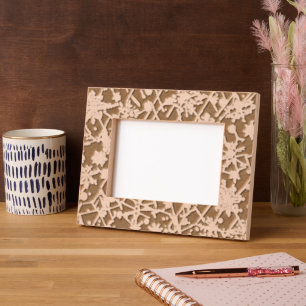 Autumn Fall Etched Wooden Picture Frame