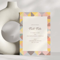 Autumn Fall Fete Party Gathering Simple Modern