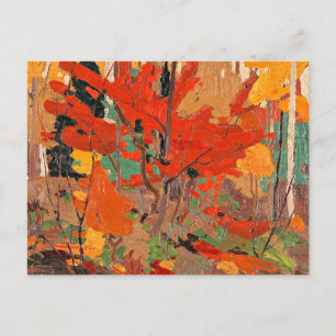 Autumn-Fall, fine art by Tom Thomson, Postcard