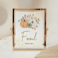 Autumn Fall Floral Pumpkin Baby Shower Food