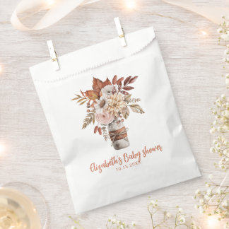 Autumn Fall Floral Terracotta Wedding Favour Bags