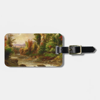 Autumn Fall Forest River Robert Duncanson Destiny Luggage Tag