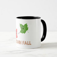 Autumn Fall Funny Maple Leaf Joke Cartoon Design