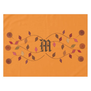 Autumn Fall Garden Floral  Tablecloth