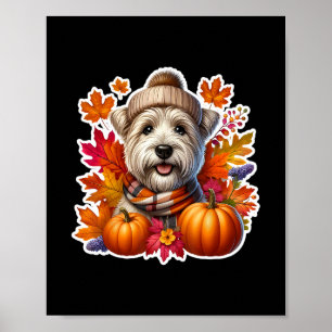 Autumn Fall Glen Of Imaal Terrier Ter Dog Owner Th Poster