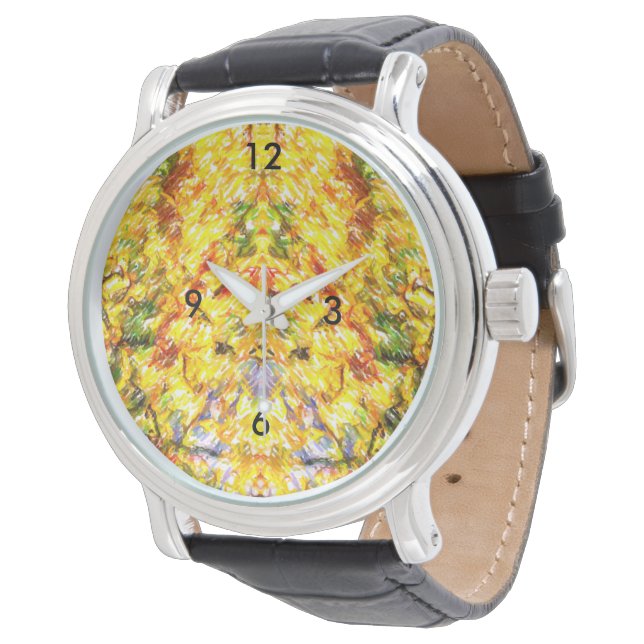 Autumn Fall Gold Watch (Angled)