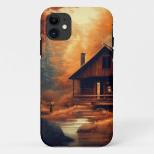 Autumn/Fall/Halloween/rustic painting Case-Mate iPhone Case