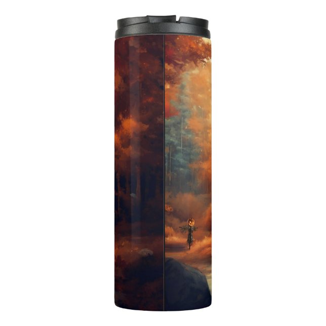 Autumn/Fall/Halloween/rustic painting Thermal Tumbler (Back)