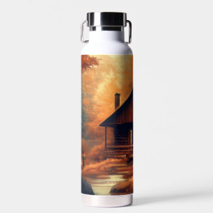 Autumn/Fall/Halloween/rustic painting Water Bottle
