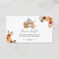 Autumn Fall in Love Bear Baby Shower Diaper Raffle