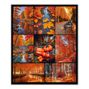 Autumn Fall Landscape Photo Grid Print