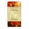 Autumn Fall Leaf Gold Wine Wedding Label