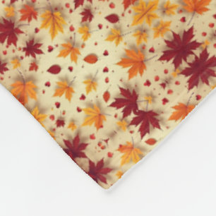 Autumn Fall Leaves Blanket