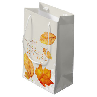 Autumn Fall Leaves Gift Bag