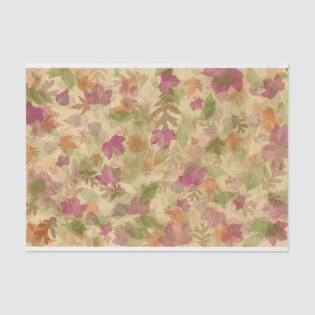 Autumn-Fall Leaves in Colour Tissue Paper (Front)