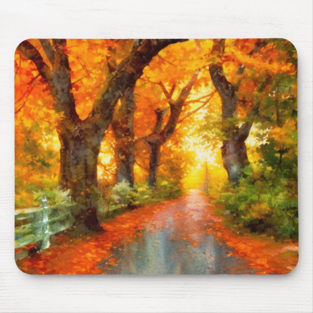 Autumn/Fall/Leaves/nature  Mouse Pad (Front)