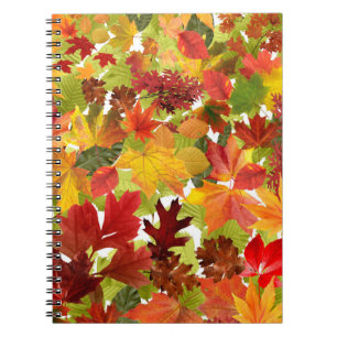 Autumn Fall Leaves Notebook