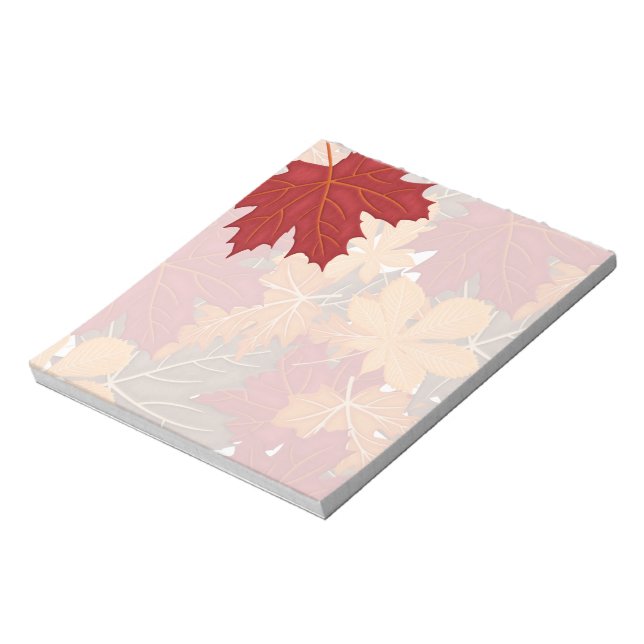 Autumn Fall Leaves Notepad (Rotated)