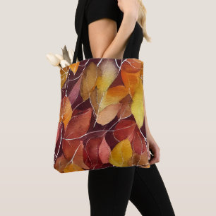 Autumn Fall Leaves Pattern    Tote Bag