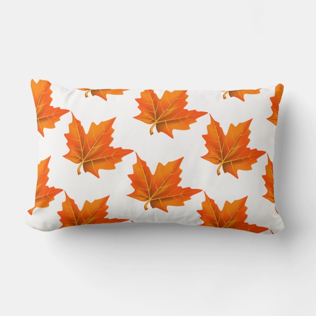 Autumn Fall Leaves Pillow (Front)