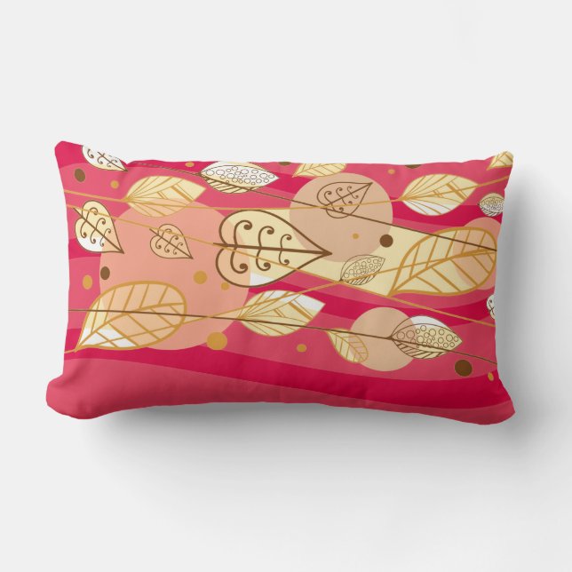 Autumn Fall Leaves Pillow (Front)
