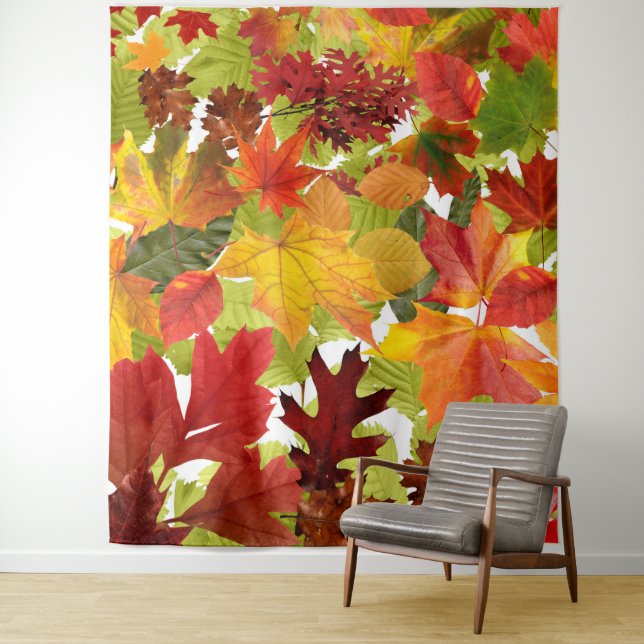 Autumn Fall Leaves Tapestry (In Situ)