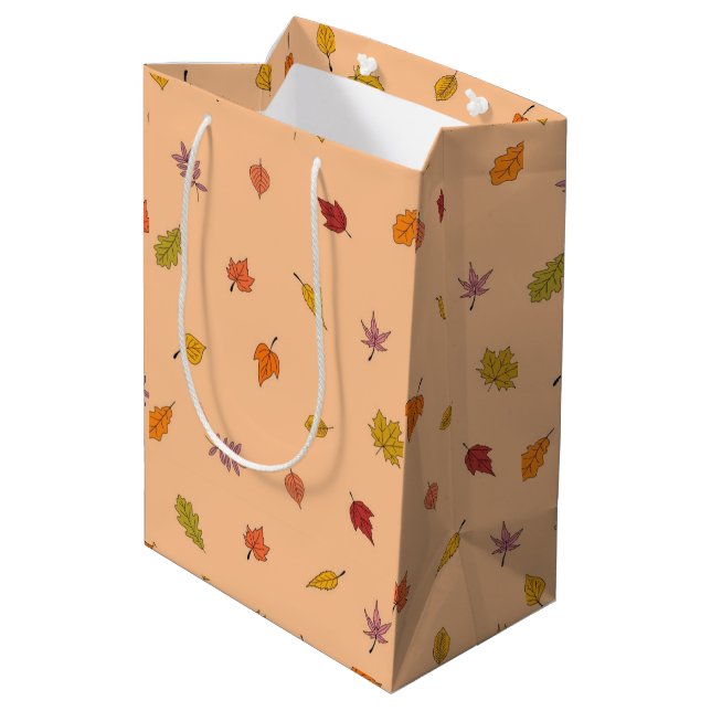Autumn Fall  Medium Gift Bag (Back Angled)