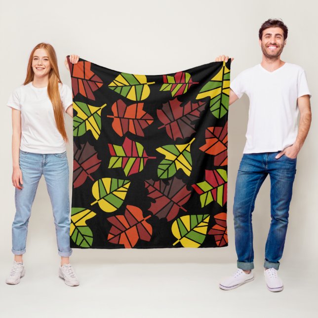 Autumn Fall Nature Transition Fleece Blanket (In Situ)