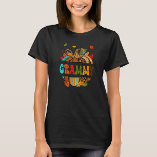 Autumn Fall Outfit Grammy Thankful Grateful Blesse T-Shirt