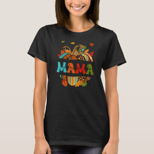Autumn Fall Outfit Mama Thankful Grateful Blessed T-Shirt