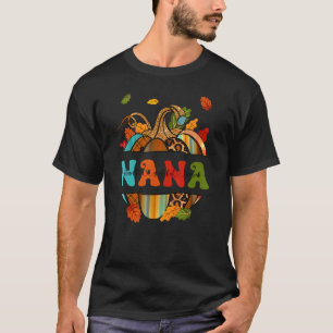 Autumn Fall Outfit Nana Thankful Grateful Blessed  T-Shirt