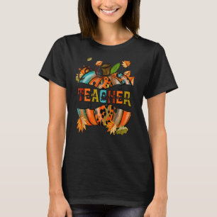 Autumn Fall Outfit Teacher Thankful Grateful Bless T-Shirt