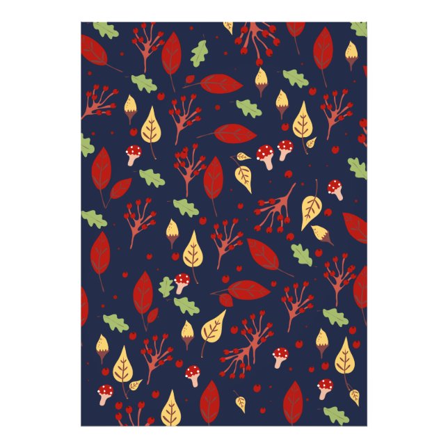 Autumn fall pattern photo print (Front)