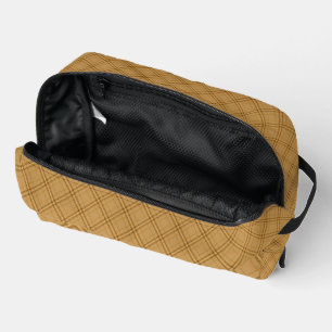 Autumn Fall Plaid Tartan 1 Diagonal Dopp Kit