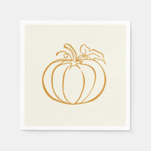 Autumn Fall Pumpkin Thanksgiving design  Napkin