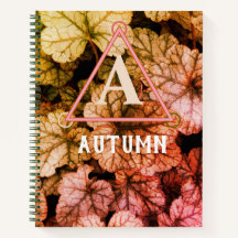 Autumn / Fall Rainbow Monogram - Colourful Foliage