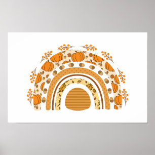 Autumn/Fall Rainbow  Poster