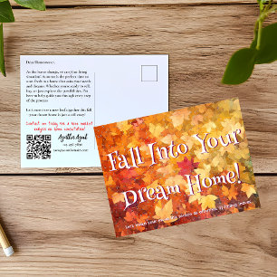 Autumn Fall Real Estate Marketing Postcard
