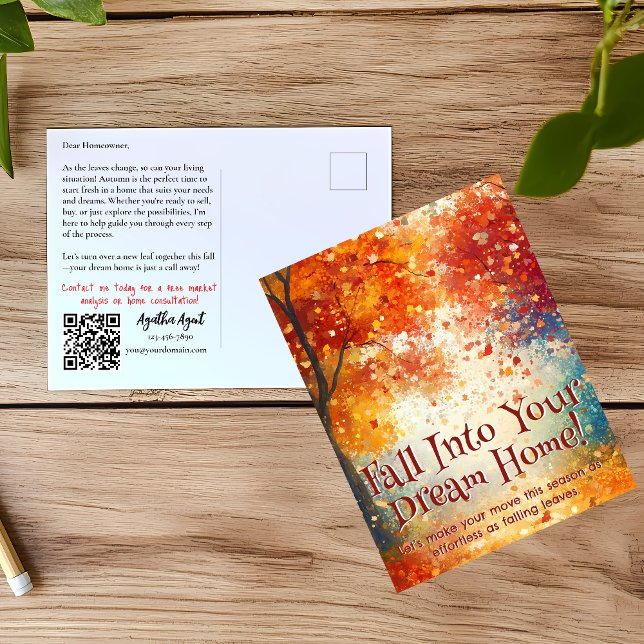 Autumn Fall Real Estate Marketing Postcard (Creator Uploaded)