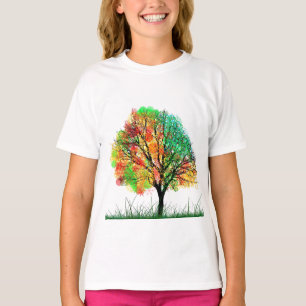 Autumn Fall Tree Leaf Nature Destiny Savvy T-Shirt