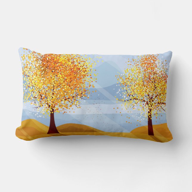 Autumn Fall Trees Pillow (Front)