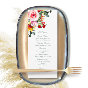 Autumn Fall Watercolor Floral Sage Rust Gold  Programme